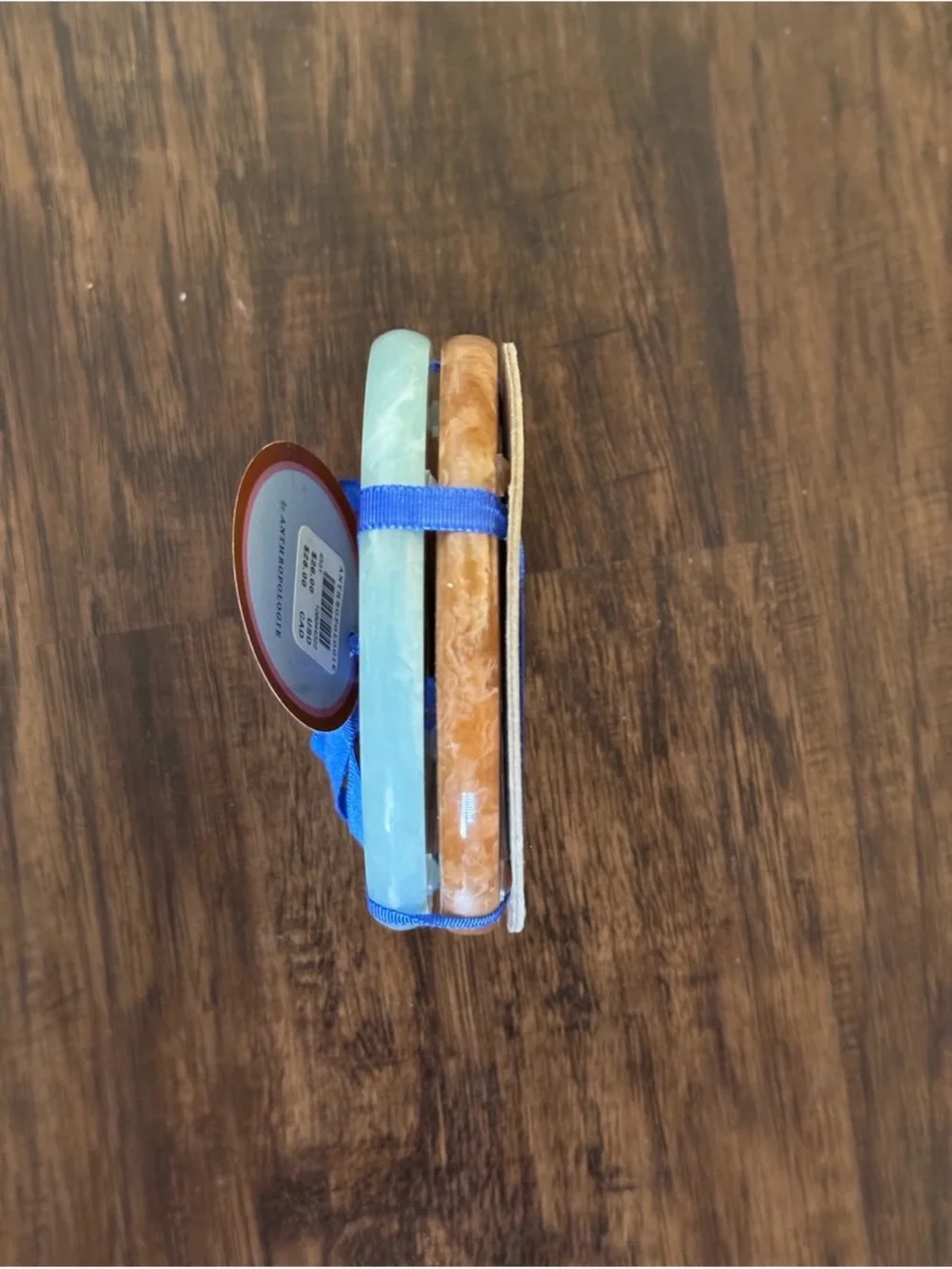 Anthropologie patterned Resin Coaster Set of two